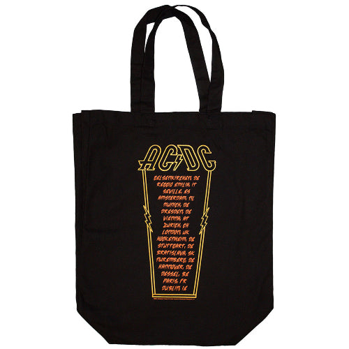 AC/DC High Voltage Tote Bag – Cotton Tote with Back Print & Ex-Tour Design - LaserLoom