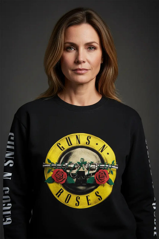 Guns N Roses vintage logo black sweatshirt