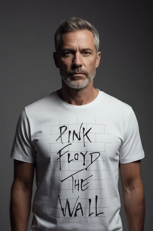 Pink Floyd The Wall vintage white logo band t-shirt