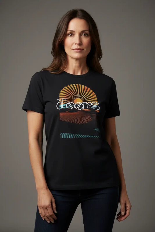 The Doors Daybreak vintage album art black t-shirt