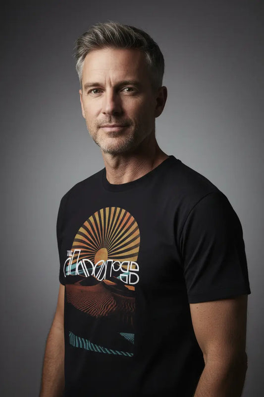 The Doors Daybreak vintage album art black t-shirt