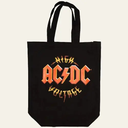 AC/DC High Voltage vintage album cover cotton tote bag