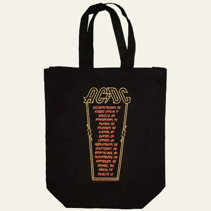 AC/DC High Voltage vintage album cover cotton tote bag